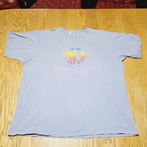 Vintage 1999 Phish Summer Tour T-Shirt Rainbow Fish Logo Oneita XL Double Sided